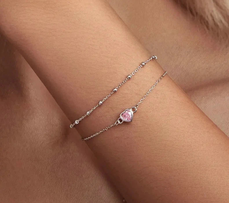 Pulseira Amore em Prata 925 com Zircônia