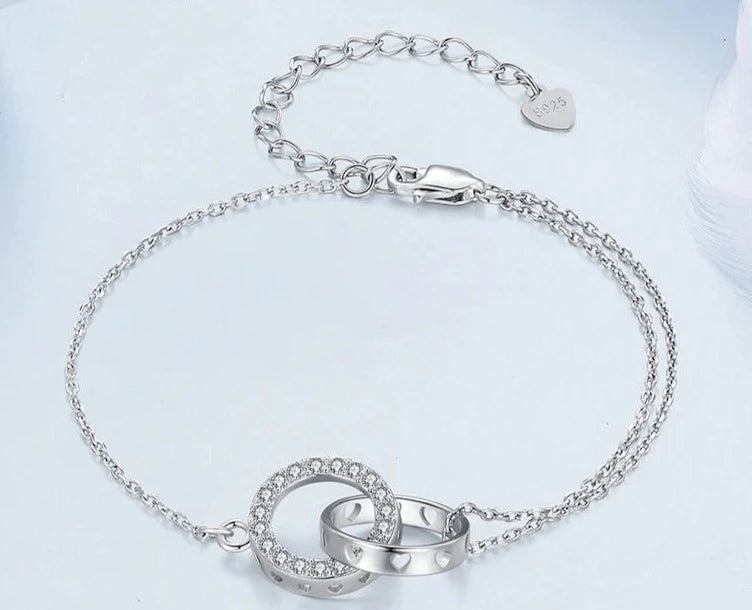 Pulseira em Prata 925 com Zircônia