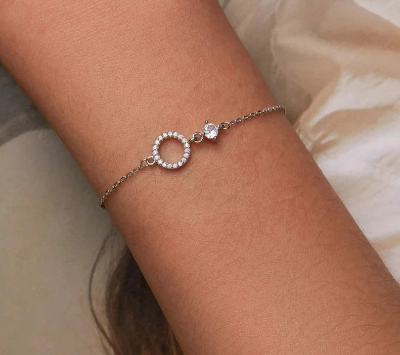 Pulseira em Prata 925 com Zircônia