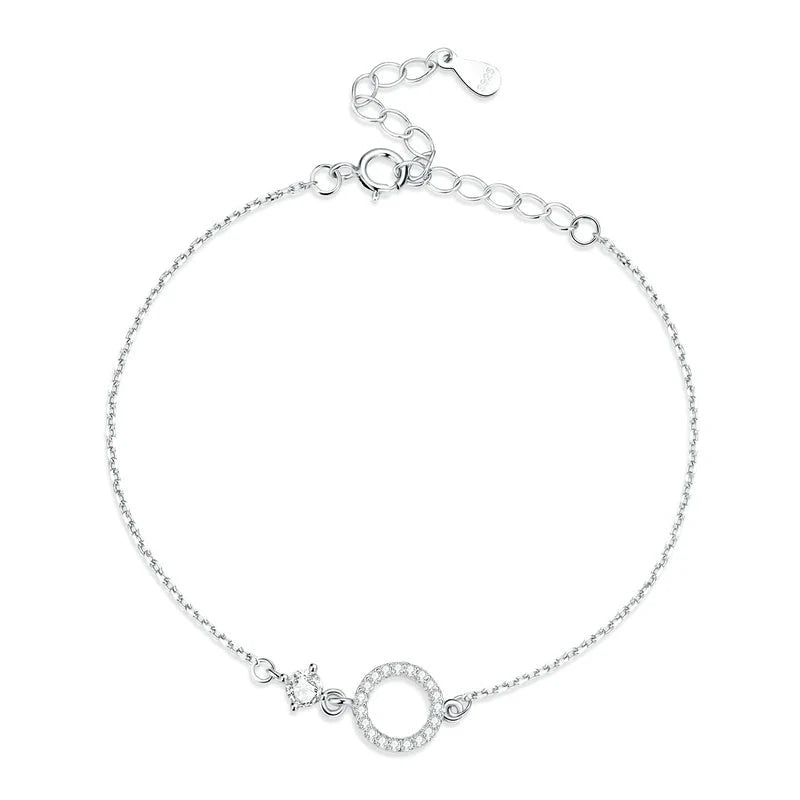 Pulseira em Prata 925 com Zircônia